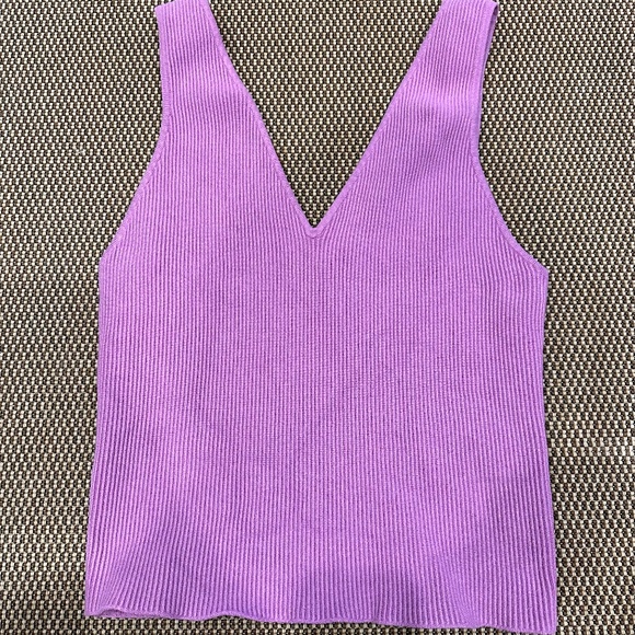 ABERCROMBIE & FITCH LADIES SCULPT KNIT TANK PURPLE SIZE LARGE - Picture 1 of 3